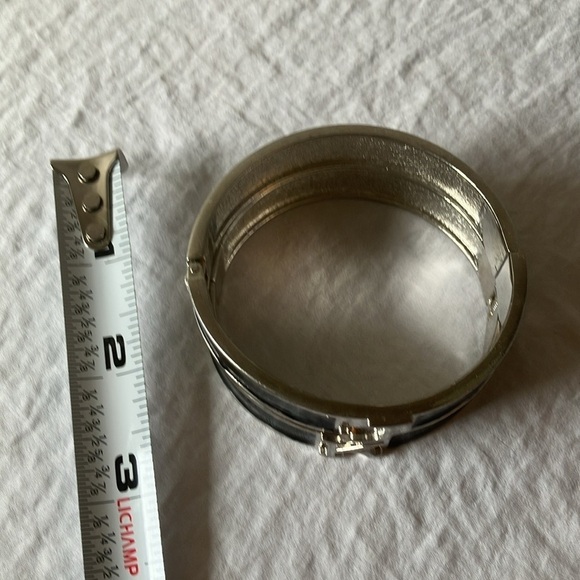 Black & Silver tone stretch bracelets- “J” & “K” initials- set of 2 - Picture 16 of 16